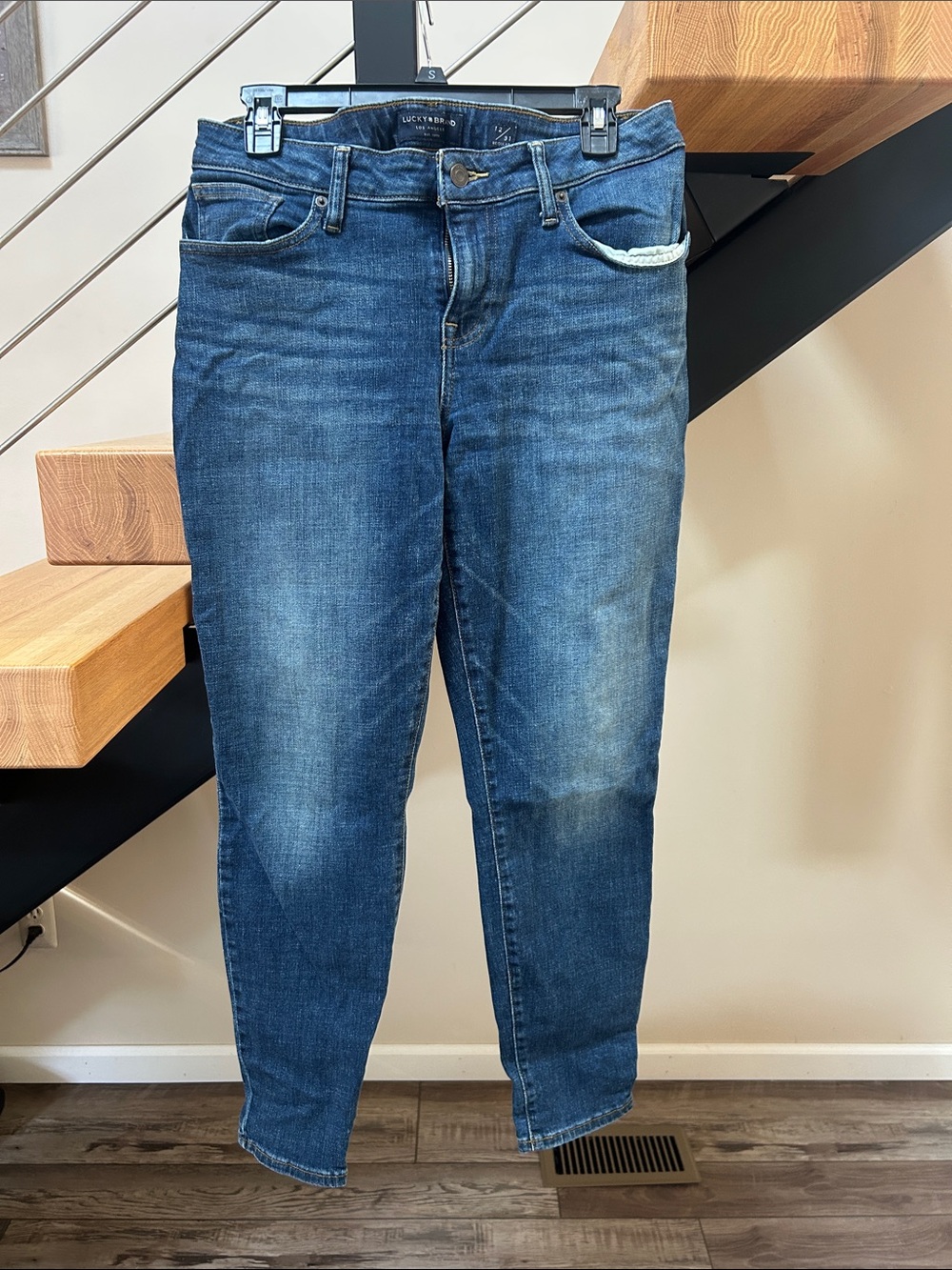 Lucky Brand Dark Blue Cropped Slim Jeans